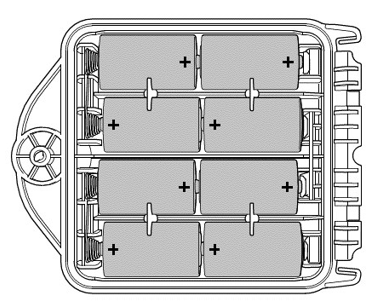 d-cell battery tray