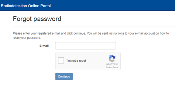 Forgot your Portal account password?