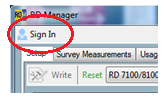 Sign in option