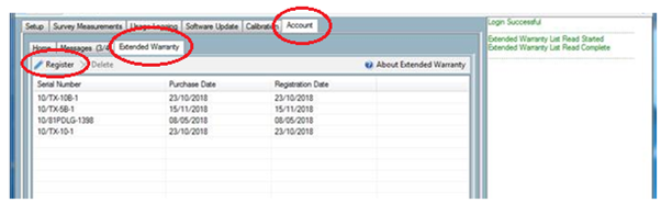 Register products option