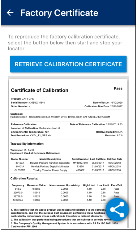 Radiodection CAT2 Reconditioned 12 month Calibration 